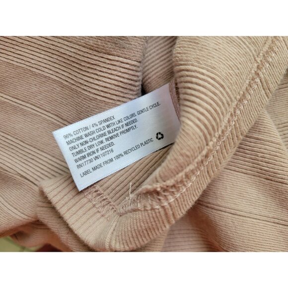 Goodfellow Mens Shirt 3XL Polo Short Sleeve Ribbed Tan Cotton Blend BRO46E - Picture 7 of 8